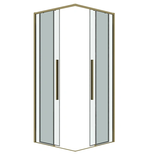 Душевая дверь GROSSMAN 1/2.К33.01.11.32.00 Galaxy (110x195) золото сатин, стекло прозрачное Душевая дверь GROSSMAN 1/2.К33.01.11.32.00 Galaxy (110x195) золото сатин, стекло прозрачное