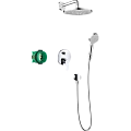 Душевая система Hansgrohe Crometta скрытого монтажа 240 1jet с однорычажным смесителем, 27958000, хр Душевая система Hansgrohe Crometta скрытого монтажа 240 1jet с однорычажным смесителем, 27958000, хр