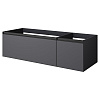 Картинка анонса товара «тумба под раковину armadi art quatro 2 140см (100+40) anthracite профиль anthracite 790-m2-140-a-a антрацит»