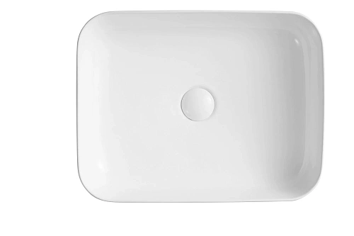 Раковина Sintesi SIN-LVB-APP-409 накладная белая 500х400х130, без отверстия под смеситель Раковина Sintesi SIN-LVB-APP-409 накладная белая 500х400х130, без отверстия под смеситель
