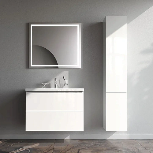 Тумба под раковину AM.PM Gem M90FHX0802WG подвесная, 80 см push-to-open, белый, Тумба под раковину AM.PM Gem M90FHX0802WG подвесная, 80 см push-to-open, белый,