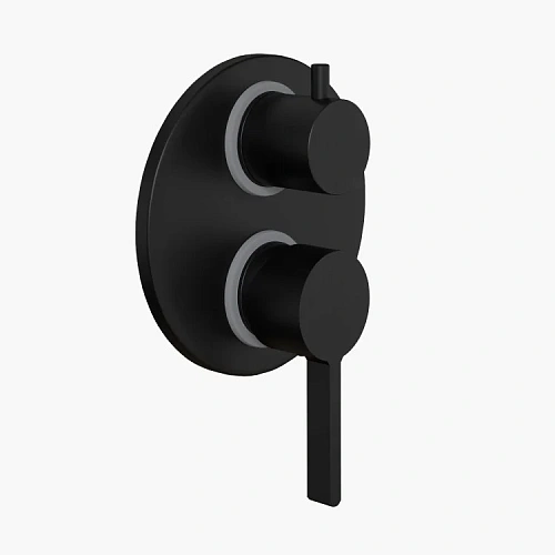 Смеситель для ванны Paini Brera 74PZ6911 встраиваемый, черный матовый PVD Смеситель для ванны Paini Brera 74PZ6911 встраиваемый, черный матовый PVD