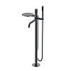 Картинка анонса товара «смеситель для ванны boheme stick напольный shine gun metal linea 129-sgm.3»