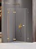 Картинка анонса товара «душевой уголок new trendy avexa gold shine l 100x80x200 exk-3848 золото»