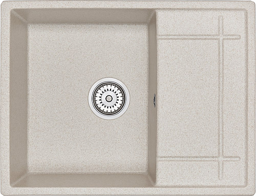Кухонная мойка Granula 6501, ПИРИТ, кварц 650х495 Кухонная мойка Granula 6501, ПИРИТ, кварц 650х495