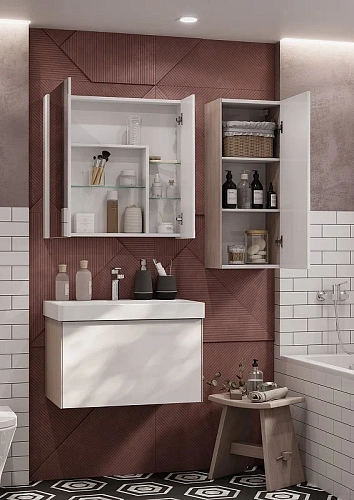 Тумба под раковину Aquaton Асти 55 белый глянец 1A263101AXD70 Тумба под раковину Aquaton Асти 55 белый глянец 1A263101AXD70