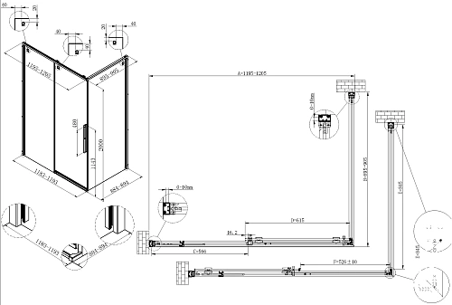 Душевой уголок Vincea Ultima VSR-7UL9012CLGM 1200x900 вороненая сталь, стекло прозрачное Душевой уголок Vincea Ultima VSR-7UL9012CLGM 1200x900 вороненая сталь, стекло прозрачное