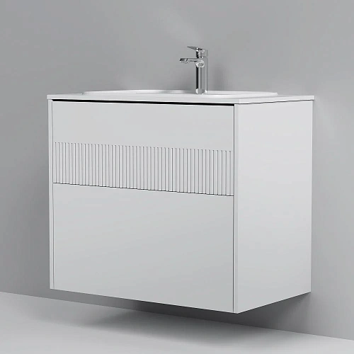 Тумба под раковину AM.PM Func M8FFUX0802WM push-to-open, 80 см, белый матовый Тумба под раковину AM.PM Func M8FFUX0802WM push-to-open, 80 см, белый матовый