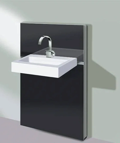 Инсталляция для раковины Geberit Monolith 131.051.SJ.1 стекло чёрное Инсталляция для раковины Geberit Monolith 131.051.SJ.1 стекло чёрное