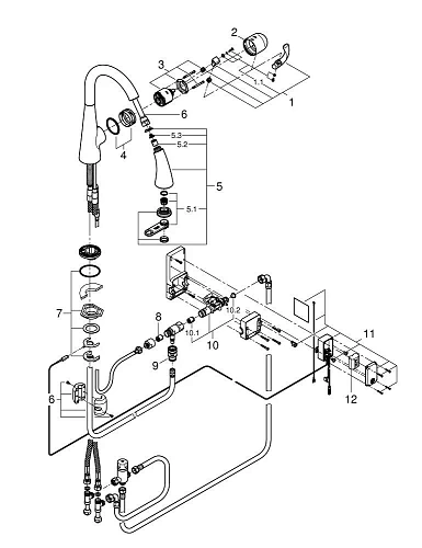 Смеситель для кухни GROHE Zedra Touch, хром (30219001) Смеситель для кухни GROHE Zedra Touch, хром (30219001)