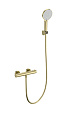 Смеситель для душа Wonzon & Woghand с термостатом, брашированное золото (WW-B2065-A-BG) Смеситель для душа Wonzon & Woghand с термостатом, брашированное золото (WW-B2065-A-BG)