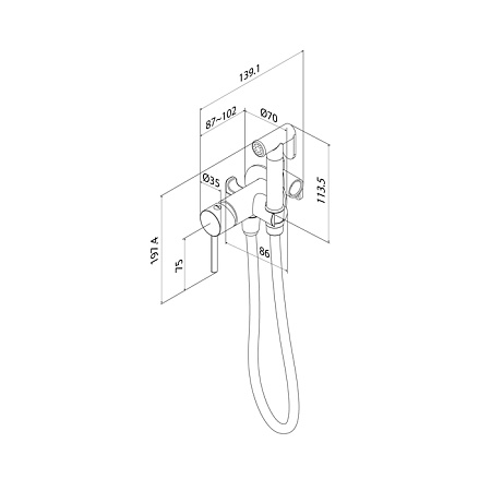 Гигиенический душ IDDIS 005BCR0i08 матовый хром Гигиенический душ IDDIS 005BCR0i08 матовый хром