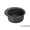 Кухонная мойка Aquaton Иверия 1A711032IV210 из литого мрамора, круглая, графит Кухонная мойка Aquaton Иверия 1A711032IV210 из литого мрамора, круглая, графит