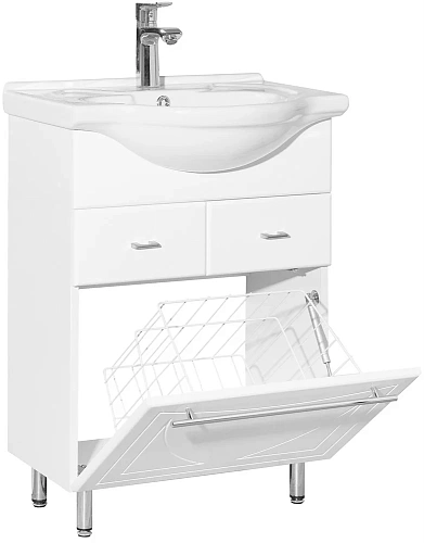 Тумба под раковину Style Line Лана 60 (2 ящ.) КОРЗИНА СС-00002253 Тумба под раковину Style Line Лана 60 (2 ящ.) КОРЗИНА СС-00002253