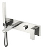 Картинка анонса товара «смеситель для ванны boheme qubic brushed nickel 474-2-nb встроенный»