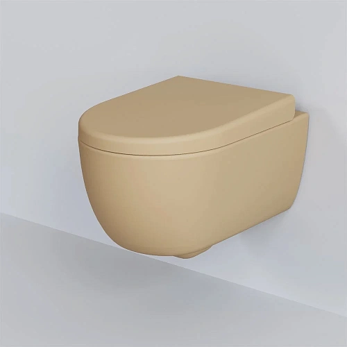 Крышка-сиденье Ambassador Abner 102T20501 (толстое) матовое бежевый Крышка-сиденье Ambassador Abner 102T20501 (толстое) матовое бежевый