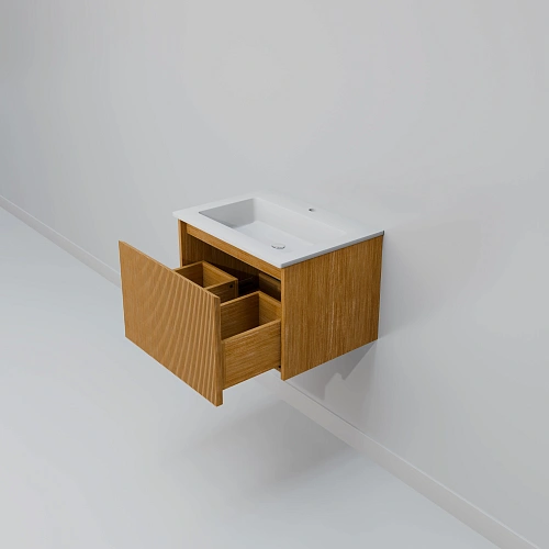 Тумба с раковиной ArtDecco Elizabeth 60 AEL06W11S100 белый дуб Тумба с раковиной ArtDecco Elizabeth 60 AEL06W11S100 белый дуб