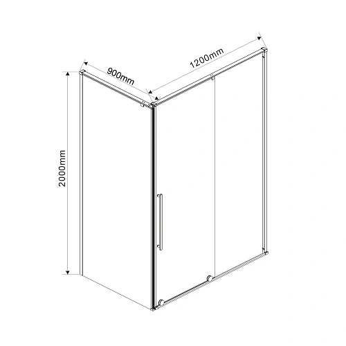 Душевой уголок Vincea Arno VSR-1A9012CGB, 1200x900, черный, стекло тонированное Душевой уголок Vincea Arno VSR-1A9012CGB, 1200x900, черный, стекло тонированное