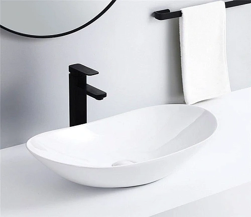 Раковина CeramaLux 7811A накладная, белый Раковина CeramaLux 7811A накладная, белый