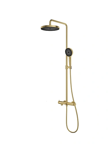 Душевая система Vincea Rim VSFS-2RM1BG с изливом, брашированное золото Душевая система Vincea Rim VSFS-2RM1BG с изливом, брашированное золото