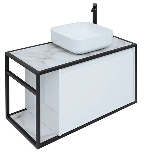 Тумба под раковину Aquanet Nova Lite Loft 90 R белый 00261651 Тумба под раковину Aquanet Nova Lite Loft 90 R белый 00261651