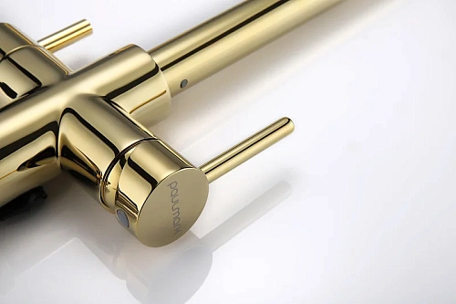 Смеситель для кухни Paulmark Lange золото La214212-G Смеситель для кухни Paulmark Lange золото La214212-G