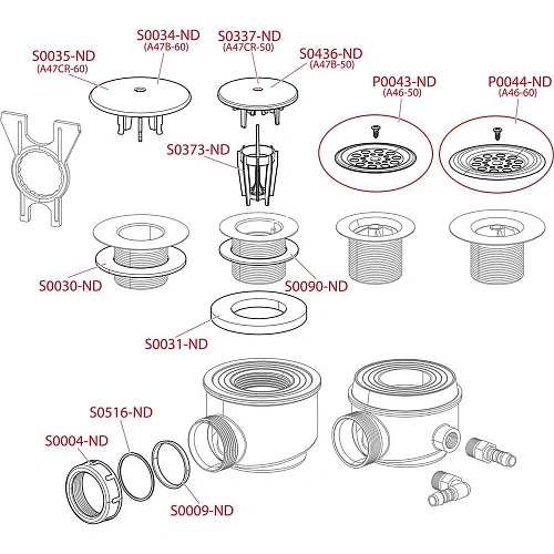 Сифон для поддона AlcaPlast A47CR-60 60 мм Сифон для поддона AlcaPlast A47CR-60 60 мм