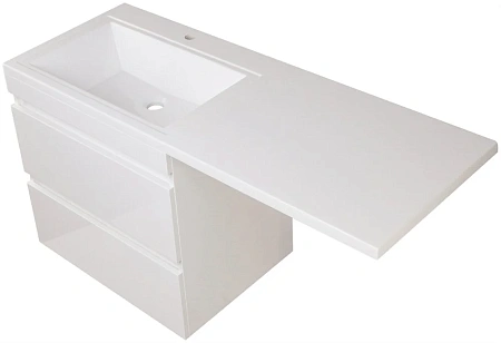 Тумба под раковину Style Line Даллас 130, Люкс белая, PLUS СС-00000600 Тумба под раковину Style Line Даллас 130, Люкс белая, PLUS СС-00000600