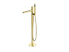 Смеситель для ванны BelBagno UNO UNO-FMT-ORO напольный золото