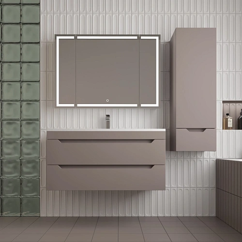 Тумба под раковину Style Line Остин 100 см ЛС-00002410 подвесная, тауп темный Тумба под раковину Style Line Остин 100 см ЛС-00002410 подвесная, тауп темный