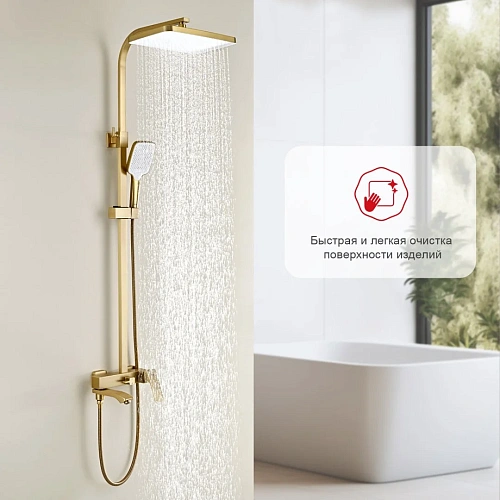 Душевая система Raglo R01.24.03, золотой сатин Душевая система Raglo R01.24.03, золотой сатин