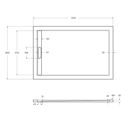 Душевой поддон CEZARES TRAY-AS-AH-120/80-30-W 1200x800 искусственный камень, белый Душевой поддон CEZARES TRAY-AS-AH-120/80-30-W 1200x800 искусственный камень, белый