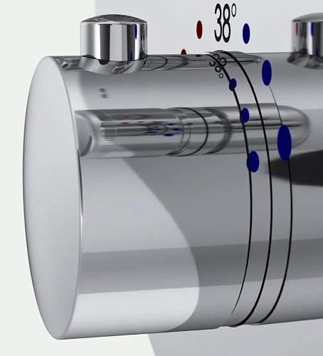 Смеситель для душа AM.PM Inspire V2.0 F50A85700 на 2 потребителя с термостатом, встраиваемый Смеситель для душа AM.PM Inspire V2.0 F50A85700 на 2 потребителя с термостатом, встраиваемый