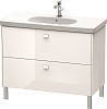 Картинка анонса товара «тумба под раковину duravit brioso br442702222 напольная 102 см белый глянцевый»