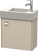 Картинка анонса товара «тумба под раковину duravit brioso br4051r1091 подвесная 48 см серо-коричневая декор»