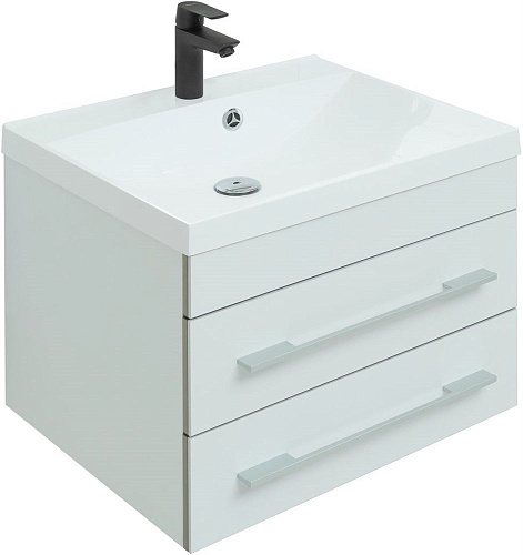 Тумба под раковину Aquanet Верона 58 New белый матовый 00272423 Тумба под раковину Aquanet Верона 58 New белый матовый 00272423