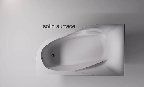 Ванна из искусственного камня Astra-Form Селена 01010080 левая, Solid Surface 1700х1000 Ванна из искусственного камня Astra-Form Селена 01010080 левая, Solid Surface 1700х1000