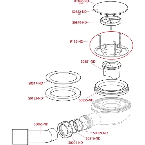 Сифон для поддона AlcaPlast A491CR 90 мм Сифон для поддона AlcaPlast A491CR 90 мм