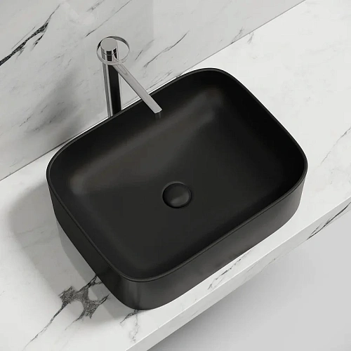 Раковина Ceramica Nova ELEMENT CN6052MB черный матовый накладная Раковина Ceramica Nova ELEMENT CN6052MB черный матовый накладная