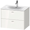 Картинка анонса товара «тумба под раковину duravit brioso br431102222 подвесная 72 см белая»