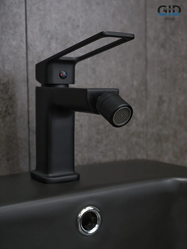 Смеситель для биде Gid Niagara L057-BM-B L057BMB черный матовый Смеситель для биде Gid Niagara L057-BM-B L057BMB черный матовый