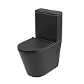 Унитаз напольный GROSSMAN GR-4458BMS 640x360x835 черный матовый безободковый с тонкой крышкой Унитаз напольный GROSSMAN GR-4458BMS 640x360x835 черный матовый безободковый с тонкой крышкой