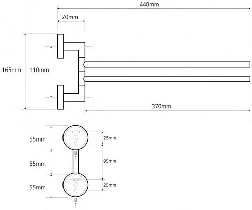 Полотенцедержатель Bemeta NEO 104204105 Полотенцедержатель Bemeta NEO 104204105