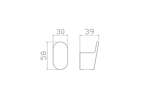 Крючок Wonzon & Woghand черный (WW-7715) Крючок Wonzon & Woghand черный (WW-7715)