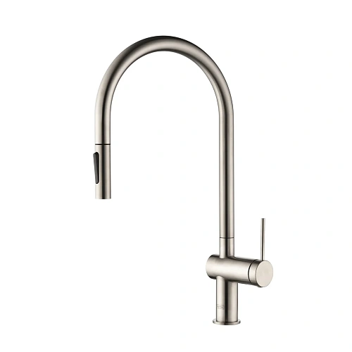 Смеситель для кухни AQUAme Cucina AQM9901BN с выдвижным изливом,никель шлифованный Смеситель для кухни AQUAme Cucina AQM9901BN с выдвижным изливом,никель шлифованный