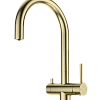 Смеситель для кухни Wonzon & Woghand c подключением фильтра, брашированное золото (WW-3211-BG) Смеситель для кухни Wonzon & Woghand c подключением фильтра, брашированное золото (WW-3211-BG)