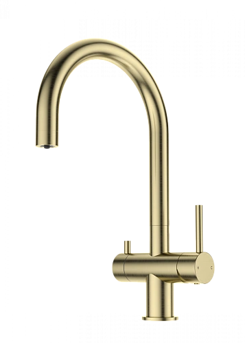 Смеситель для кухни Wonzon & Woghand c подключением фильтра, брашированное золото (WW-3211-BG) Смеситель для кухни Wonzon & Woghand c подключением фильтра, брашированное золото (WW-3211-BG)