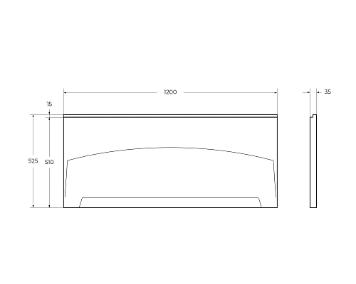 Экран для ванны фронтальный CEZARES ECO-120-SCR-W37 1200x525 белый Экран для ванны фронтальный CEZARES ECO-120-SCR-W37 1200x525 белый