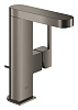 Картинка анонса товара «смеситель для раковины grohe plus со сливным гарнитуром, m-size, темный графит матовый (23871al3)»
