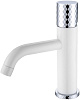 Картинка анонса товара «смеситель для раковины boheme stick white diamond chrome 121-wcr»